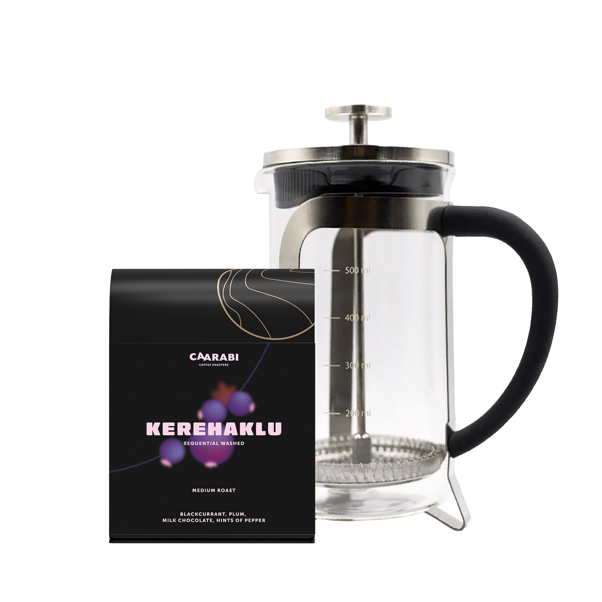 Exclusive Microlot + Clear French Press